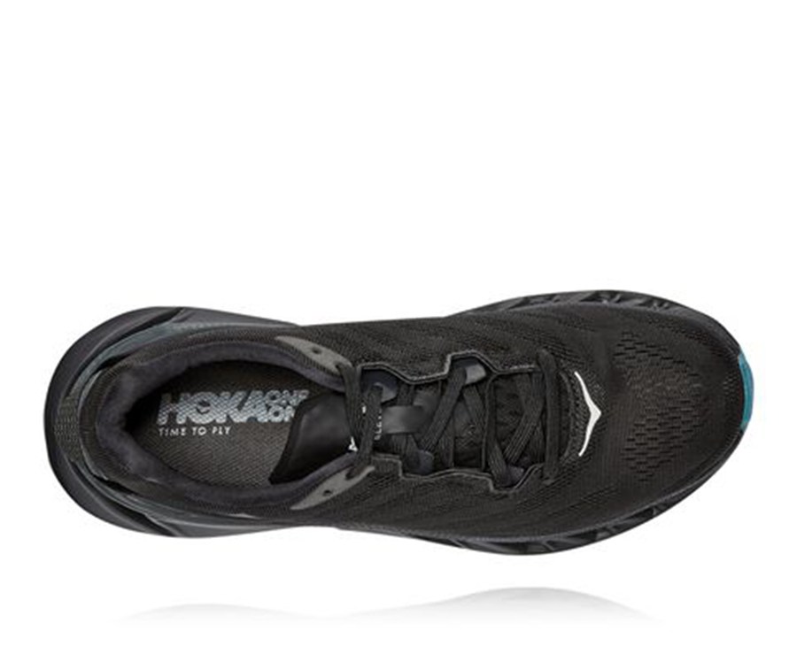 Running Shoes Mens - Hoka One One Elevon 2 - Black - HULKWYZ-45